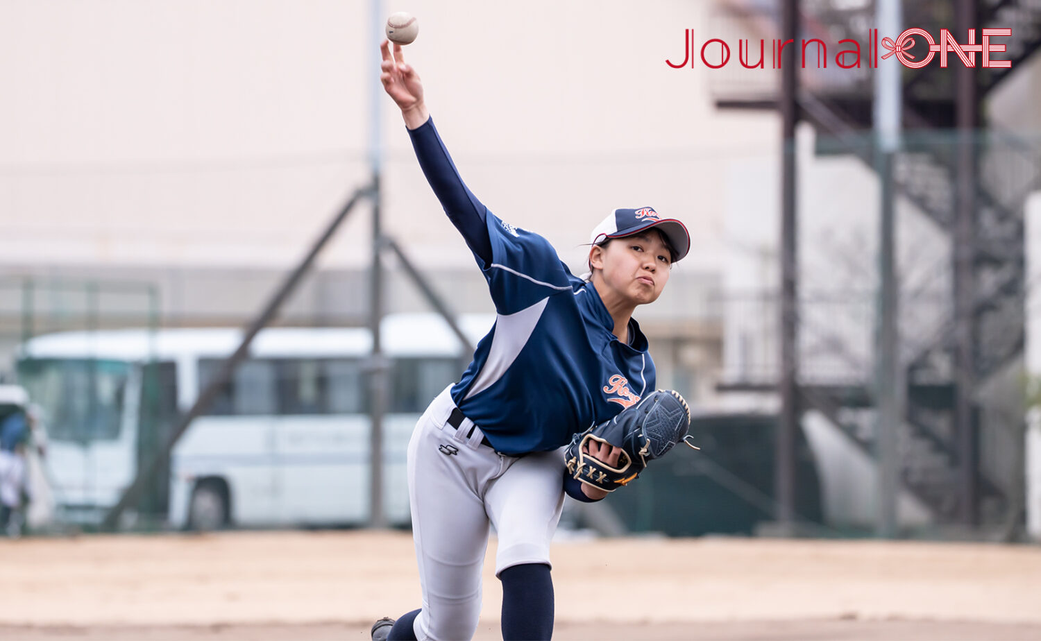 女子高校野球 選抜4連覇を狙う神戸弘陵の濱島葵-Journal-ONE撮影