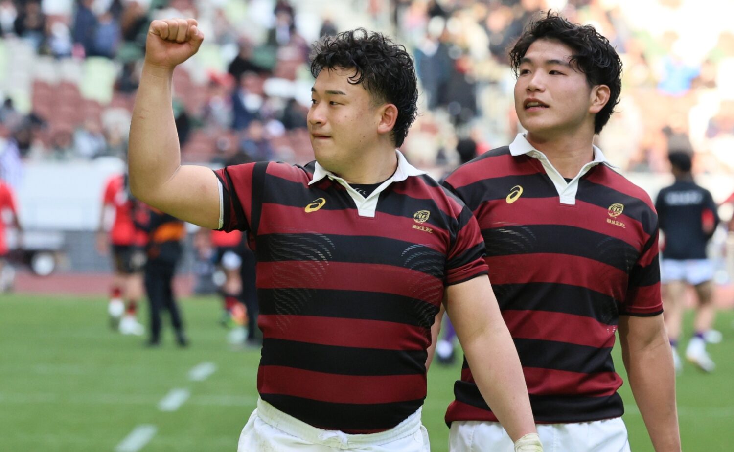 大学ラグビー 早稲田大学はHO清水(左)がキャプテンに就いた-斉藤健仁撮影