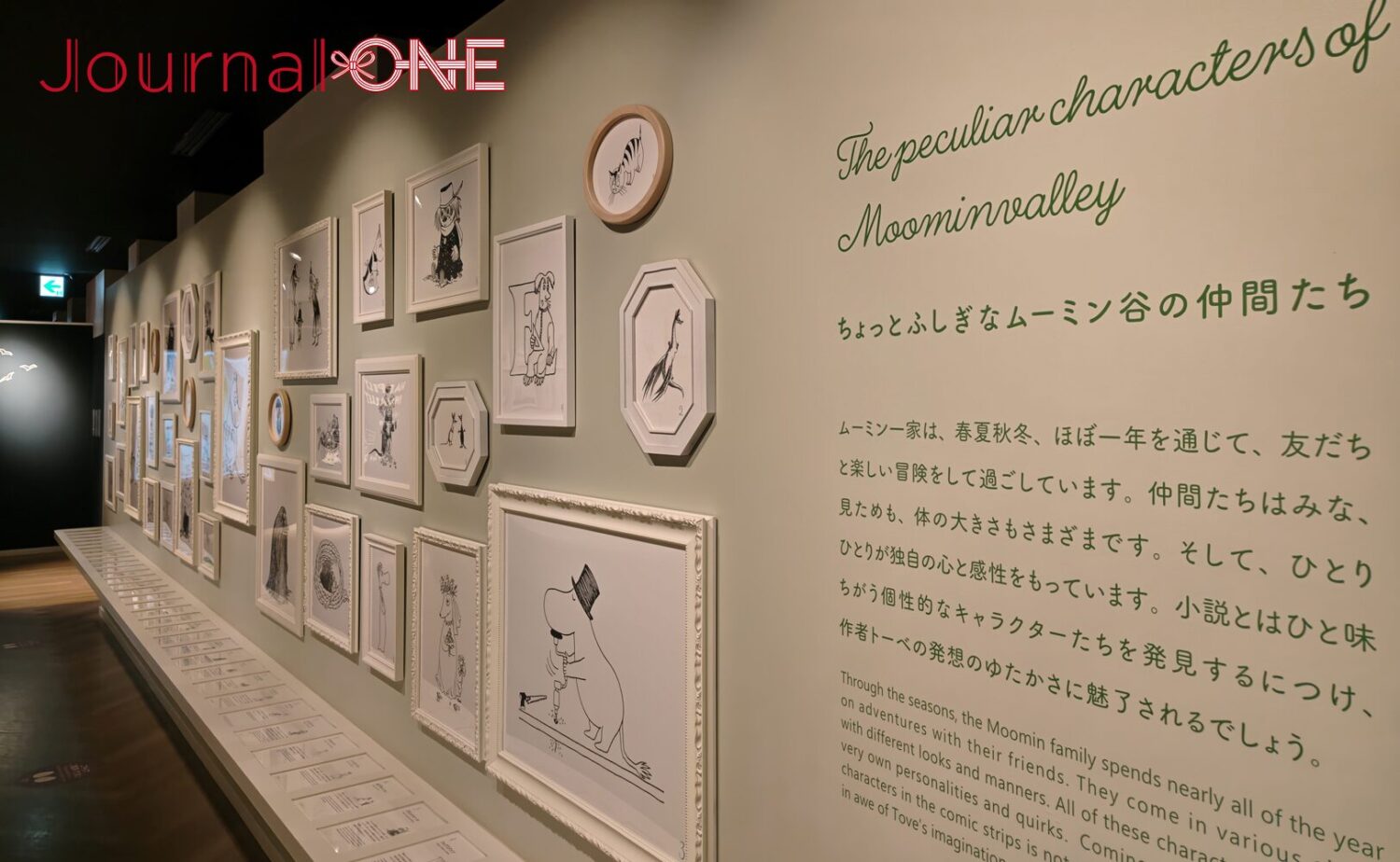 展示施設「KOKEMUS(コケムス)」の壁面に並ぶ、個性豊かな住人たちの肖像。—Journal-ONE撮影