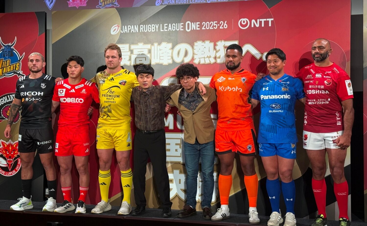 「たくろう」の2人と6人のキャプテン‐斉藤健仁撮影