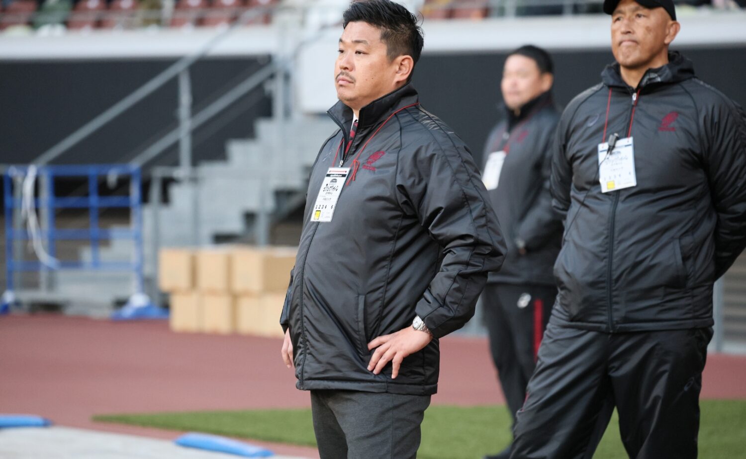 早稲田大学の大田尾監督‐斉藤健仁撮影