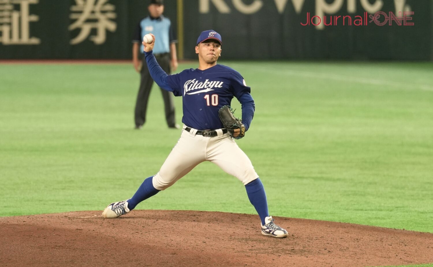 北九州市立大の先発はエースでキャプテンの山下薫輝-Journal-ONE撮影