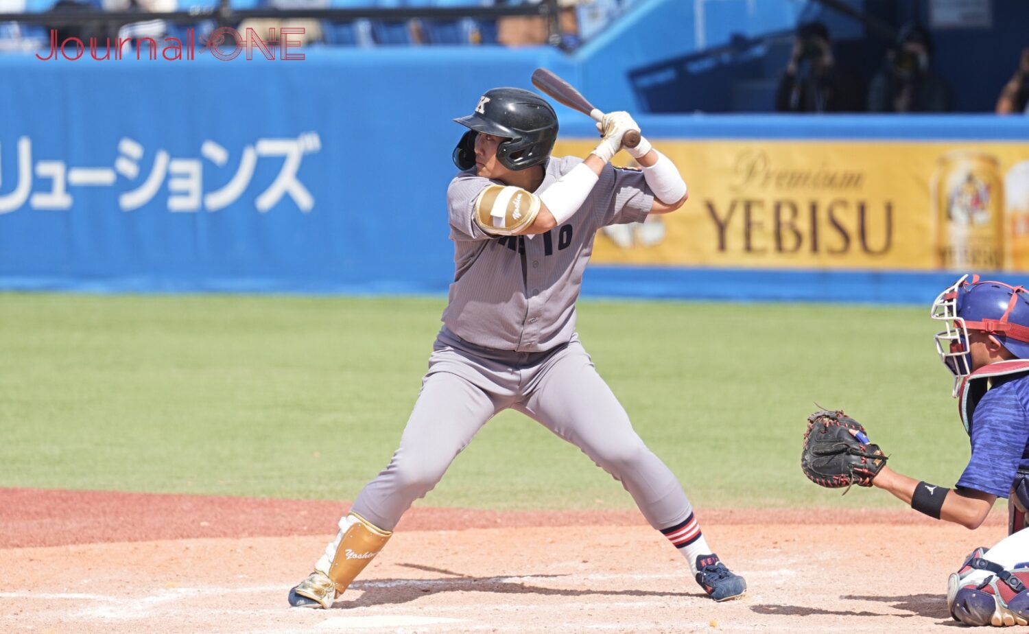 3回に本塁打を放った吉野-Journal-ONE撮影