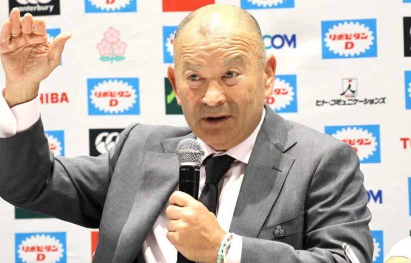 選出35名について質問に応えるジョーンズＨＣ‐斉藤健仁撮影