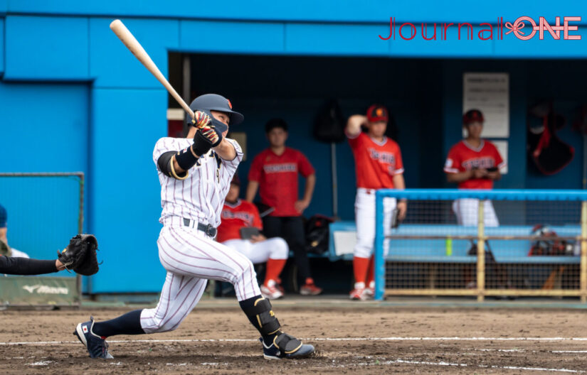 侍ジャパン 榊原七斗は韓国戦で5打数5安打-Journal-ONE撮影