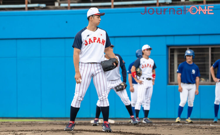 侍ジャパン大学日本代表 6回被安打3と力投した鈴木泰成-Journal-ONE撮影