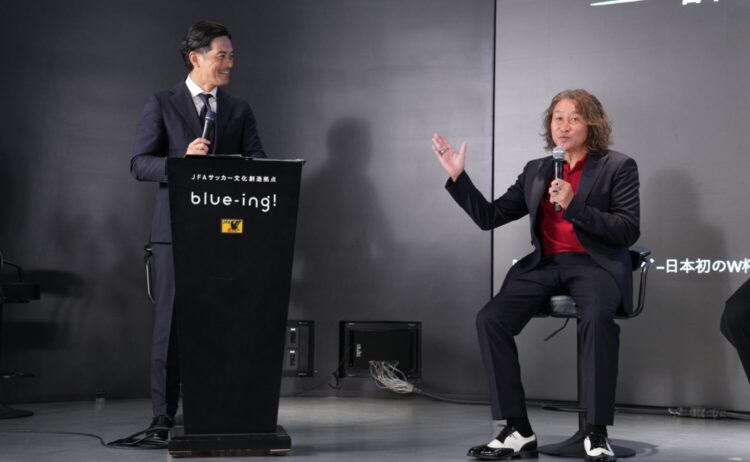 アンダードッグ 映画化きっかけとなった鈴木氏と岡野氏-『アンダードッグ-日本初のW杯出場を決めたポンコツ男-』製作委員会