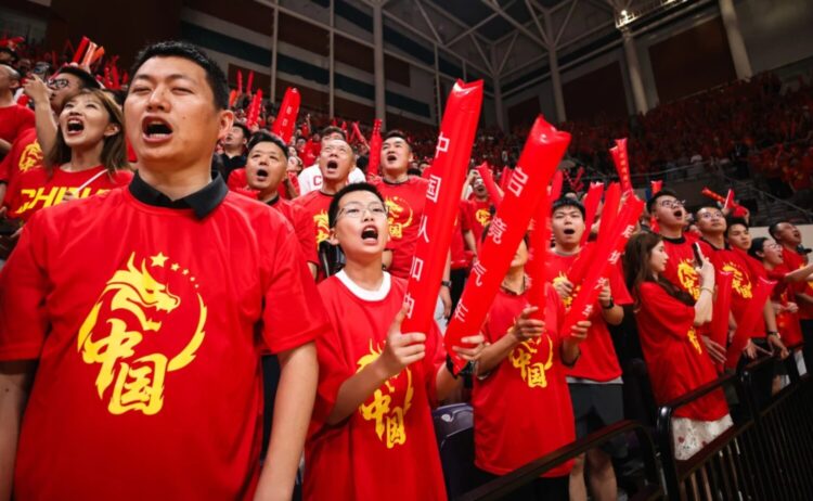 圧倒的な地元・中国の応援@FIBA