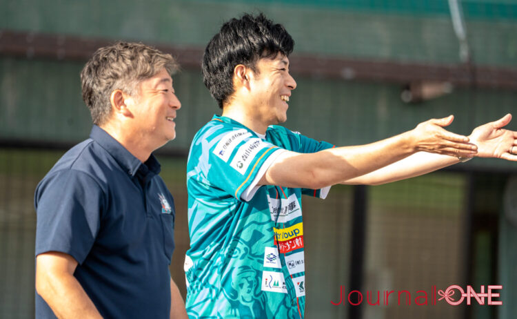 旭川ビースターズ 開催に奔走した朝西ユース代表（左）と平代表-Journal-ONE撮影