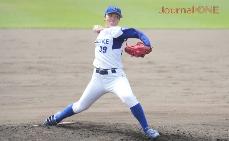 九州ハニーズ戦に先発した竹村-Journal-ONE撮影