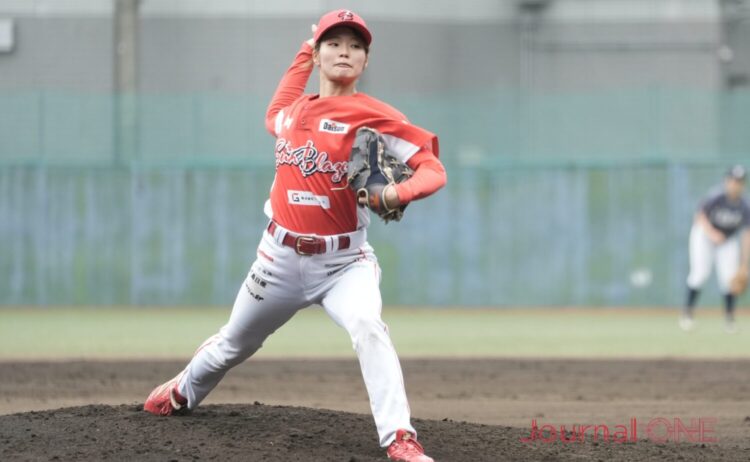 広島の女子野球を盛り上げるサンブレイズの小原-Journal-ONE撮影