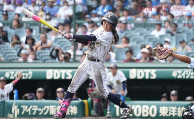 福田は全試合安打で父との約束を果たした-Journal-ONE撮影