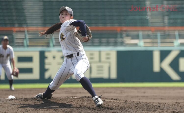神戸弘陵学園 2安打完封で優勝に導いた山戸-Journal-ONE撮影