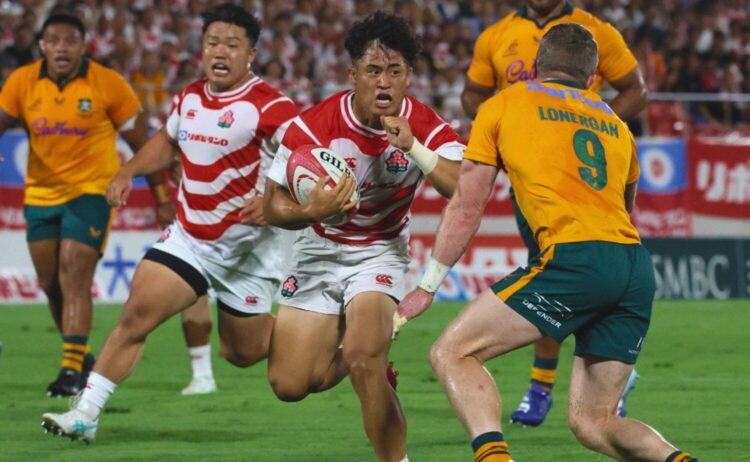 ラグビー日本代表 トライを挙げるなど出色の出来を見せたSO伊藤-斉藤健仁撮影