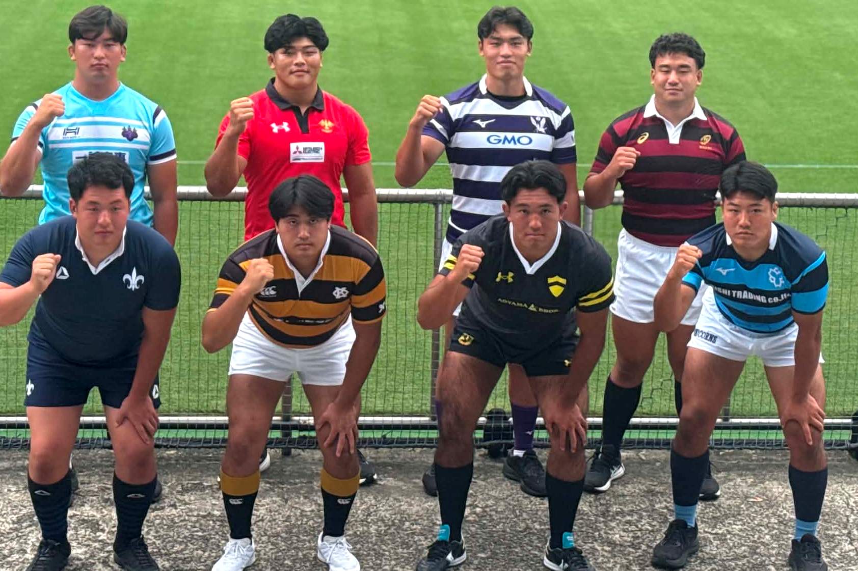 ラグビー関東大学対抗戦、主将の8人