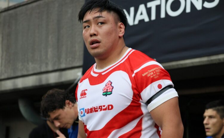 ラグビー日本代表リーダーの1人HO原田(C)斉藤健仁
