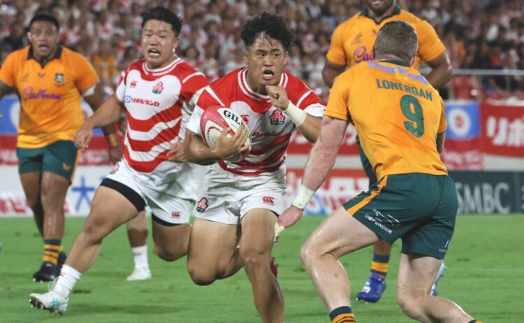 8月のオーストラリア戦で出色の出来を見せたSO伊藤(明治大学4年)