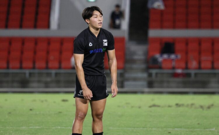 関西大学ラグビー POMに選ばれたSO安川(天理大学)