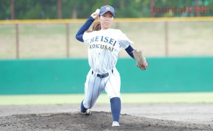 平成国際大学の守護神・佐藤-Journal-ONE撮影