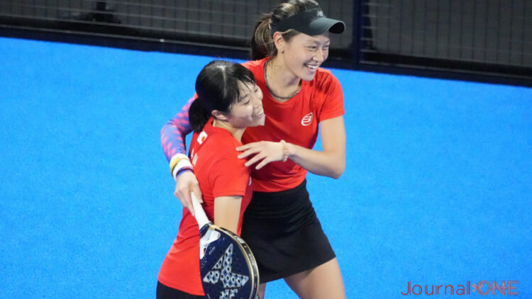 パデル日本代表 佐藤千文・小沢琴巳-Journal-ONE撮影