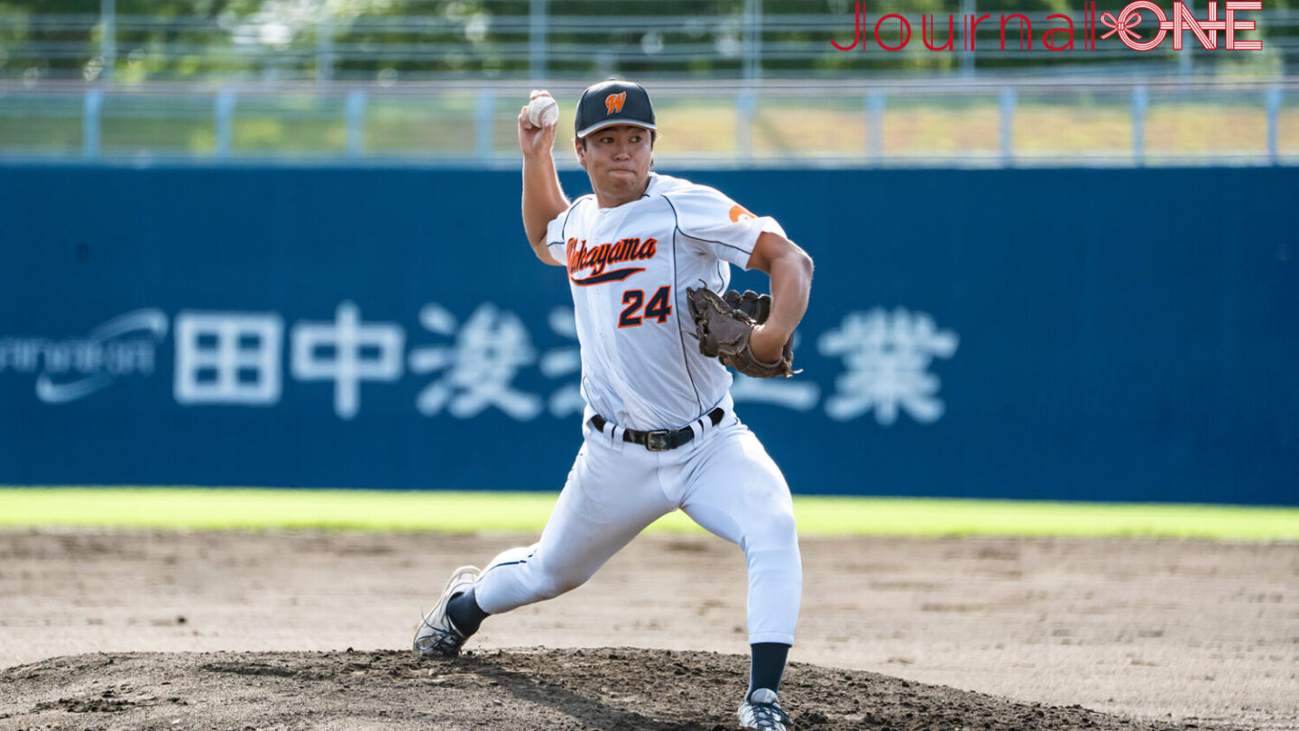 和歌山大学の一井伊織投手-Journal-ONE撮影