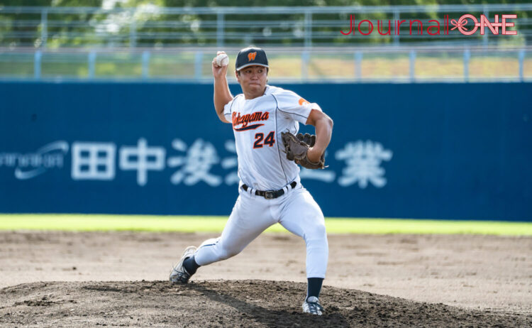 和歌山大学の一井伊織投手-Journal-ONE撮影