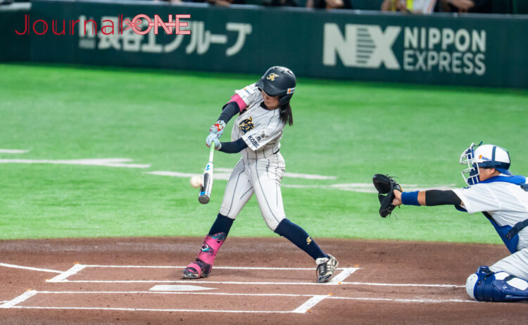 イチロー氏から3安打猛打賞の福田稟選手（神戸弘陵学園）-Journal-ONE撮影
