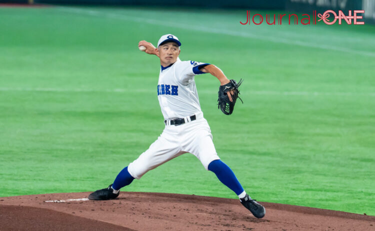 力投するイチロー氏-Journal-ONE撮影