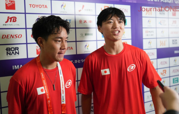 パデル日本代表男子 富田一輝 畠山成冴-Journal-ONE撮影