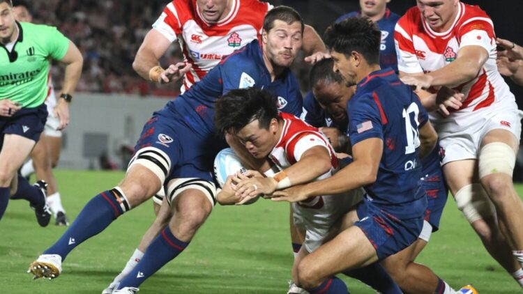 パシフィックネーションズカップ準決勝 先制トライを挙げたCTB廣瀬