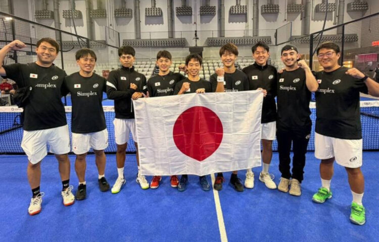 パデル男子日本代表の選手たち‐日本パデル協会提供
