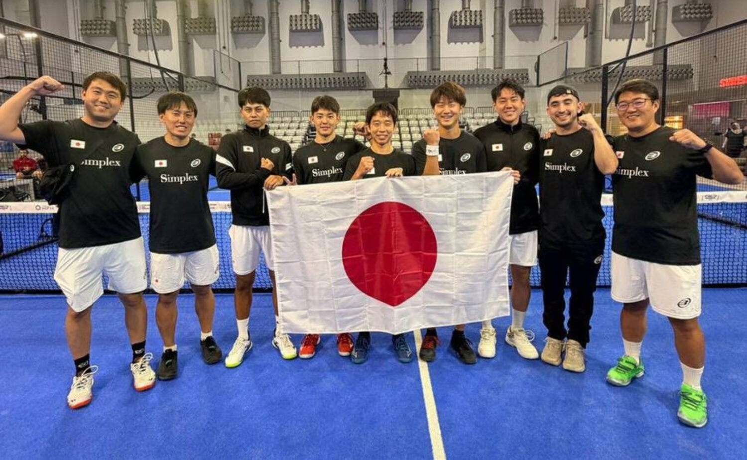 パデル男子日本代表の選手たち‐日本パデル協会提供