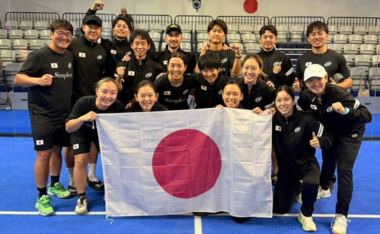 激闘を終えたパデル日本代表の選手・スタッフ‐日本パデル協会提供