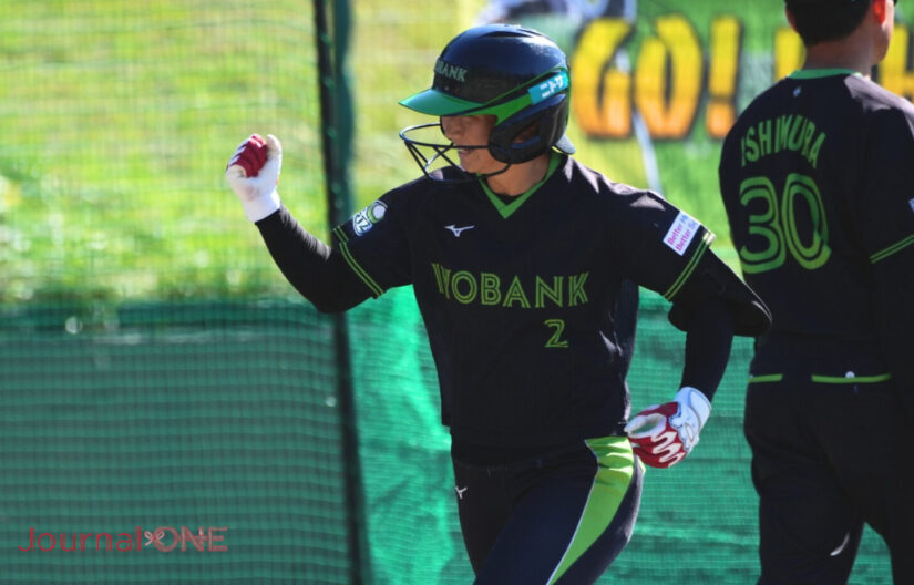 芦田歩実 JDリーグ初本塁打を放った芦田-Journal-ONE撮影
