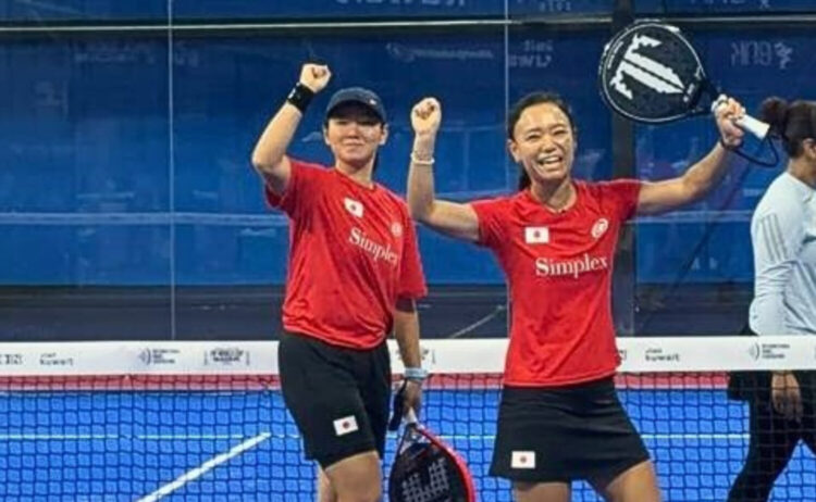 第2戦を圧勝した徳本・串間ペア‐日本パデル協会提供
