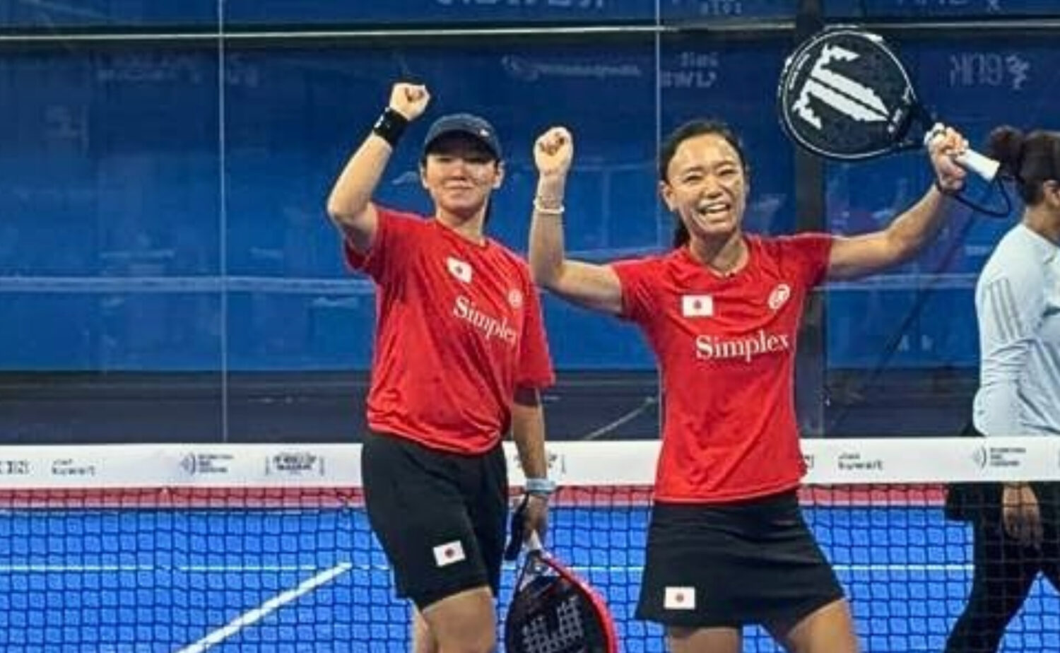 第2戦を圧勝した徳本・串間ペア‐日本パデル協会提供