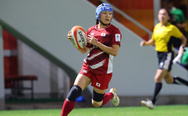 持ち前のスピードでトライを量産した堤（C）JRFU