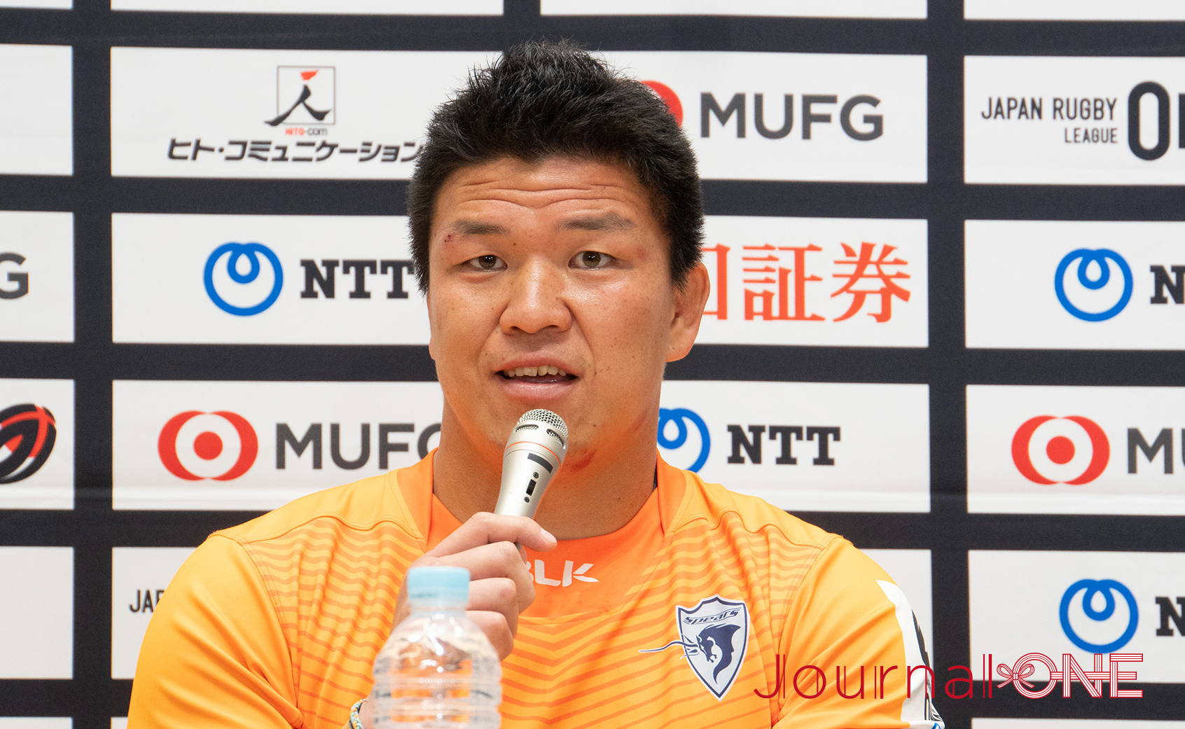 Japan Rugby League One final Match,Tatekawa appreciated all the support for the people around him continually, saying, “We were able to win because of everyone forming part of the orange army. Since our rough times at the top-east (the former top league), people at our company, OBs, and staff have supported us. I hope that we have given back what we have received even just a little.”; Photo by Journal-ONE