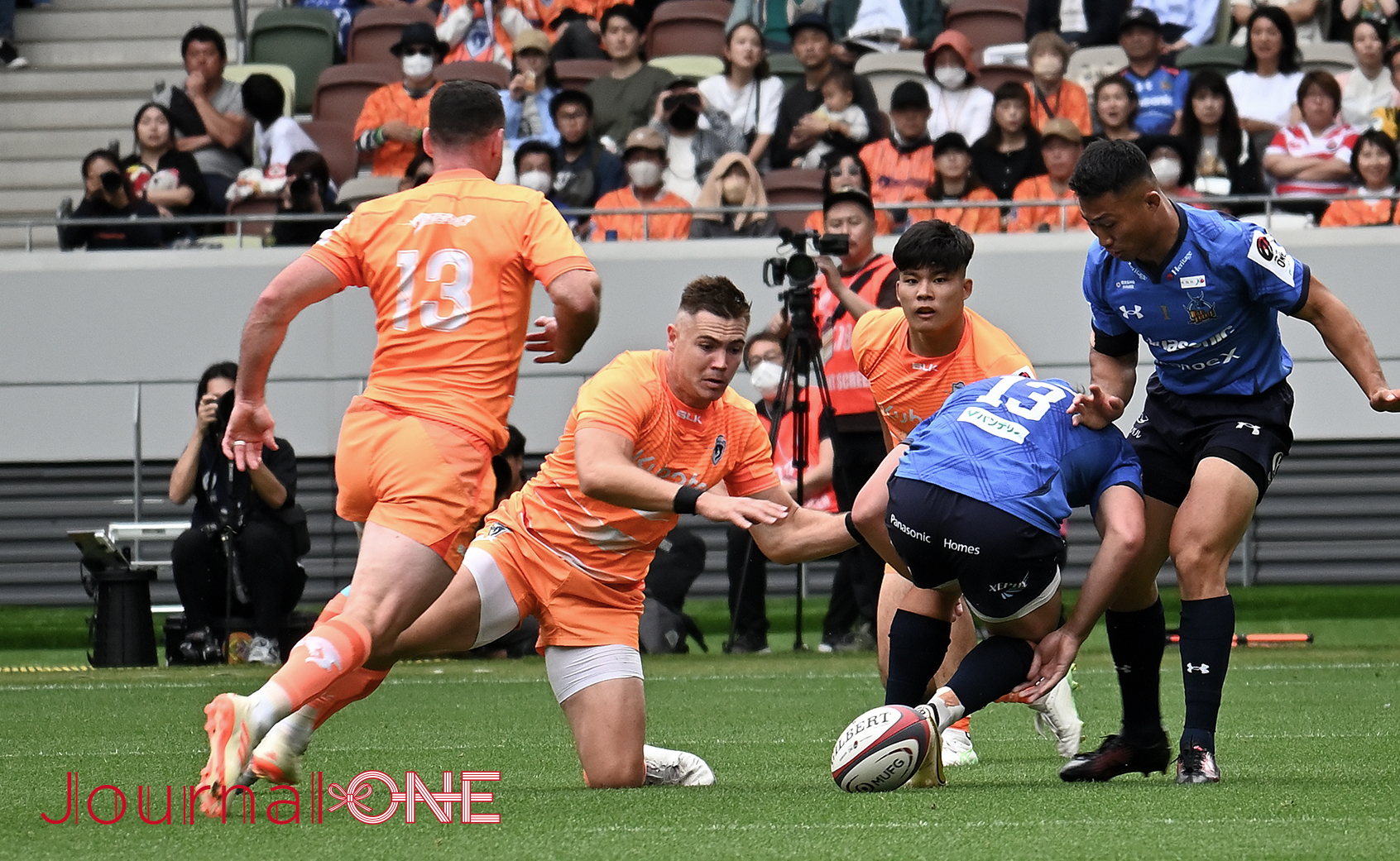 Japan Rugby League One final match between Kubota Spears Funabashi Tokyo Bay and Saitama Panasonic Wild Knights; Photo by Journal-ONE